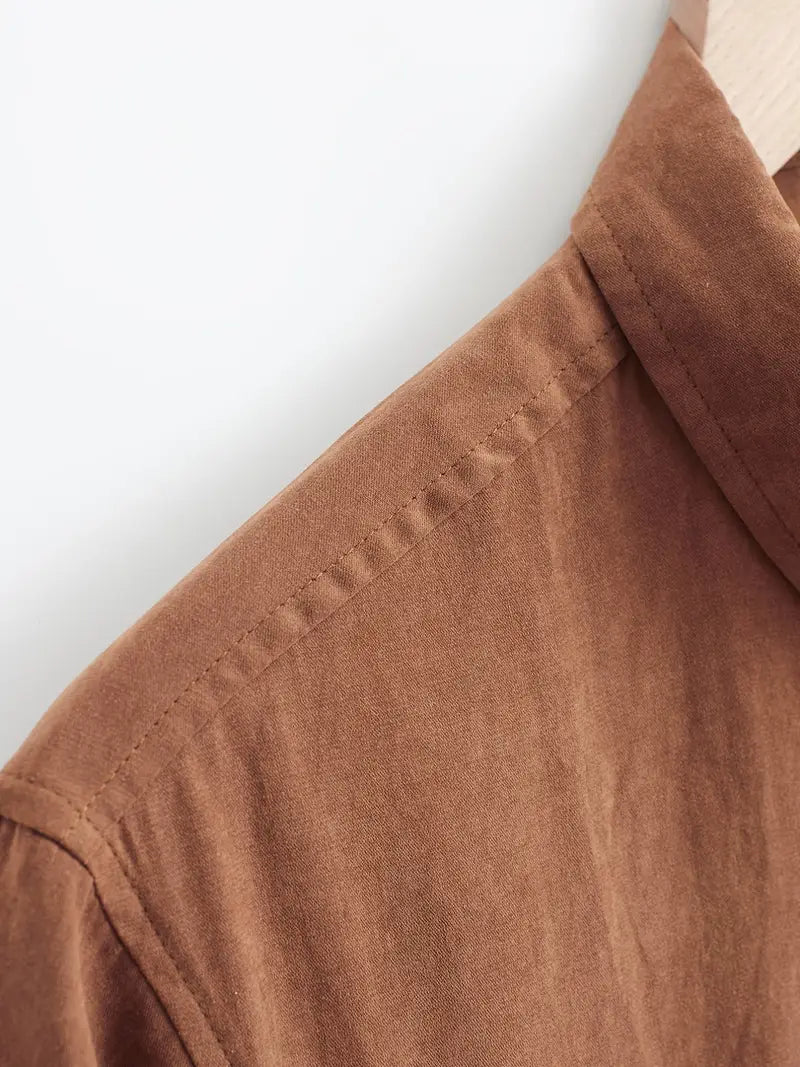 Olivia Sydney - Casual Short Sleeve Cotton Shirt