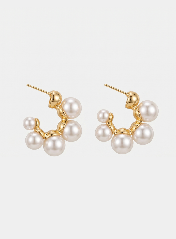 Olivia Sydney - Pearl Crown Earrings