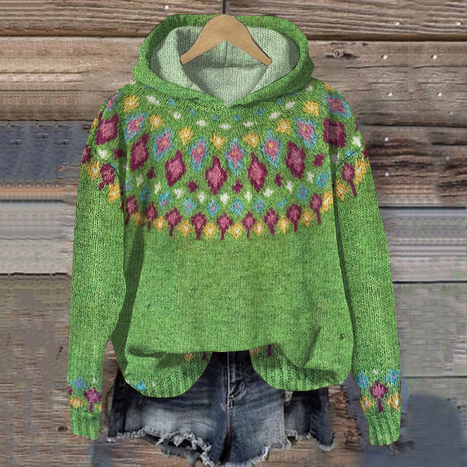 Olivia Sydney - Warm Nordic Hooded Sweater