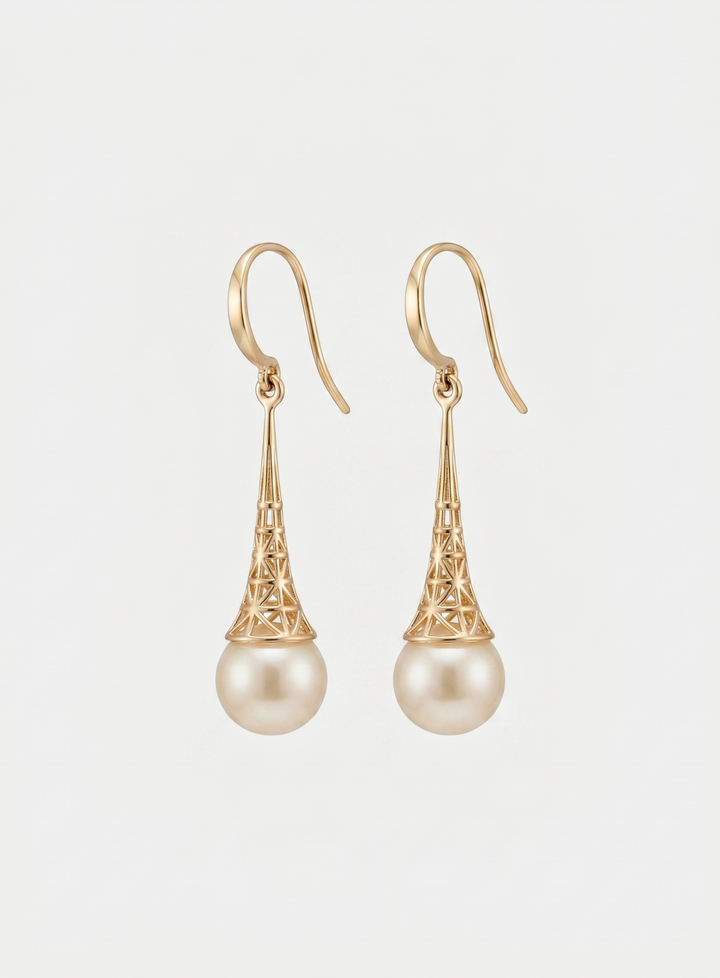 Olivia Sydney - Pearl Tower Earrings