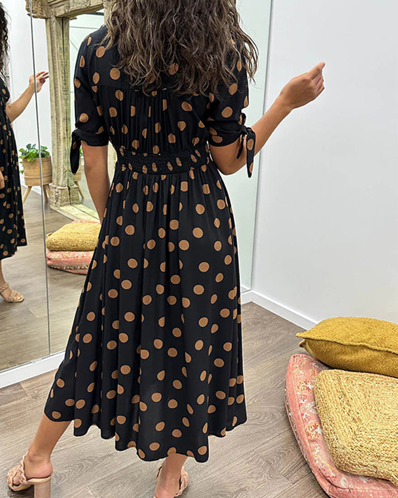 Olivia Sydney - Elegant Polka Dot Dress