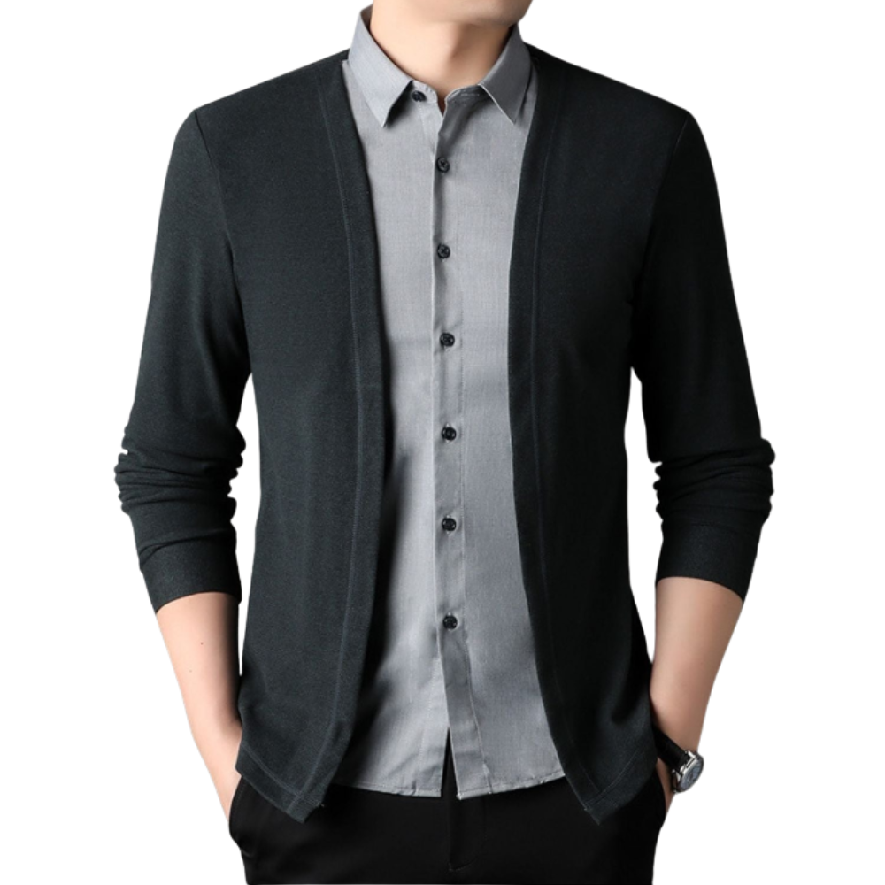 Olivia Sydney - 2-in-1 Shirt and Knit Jacket