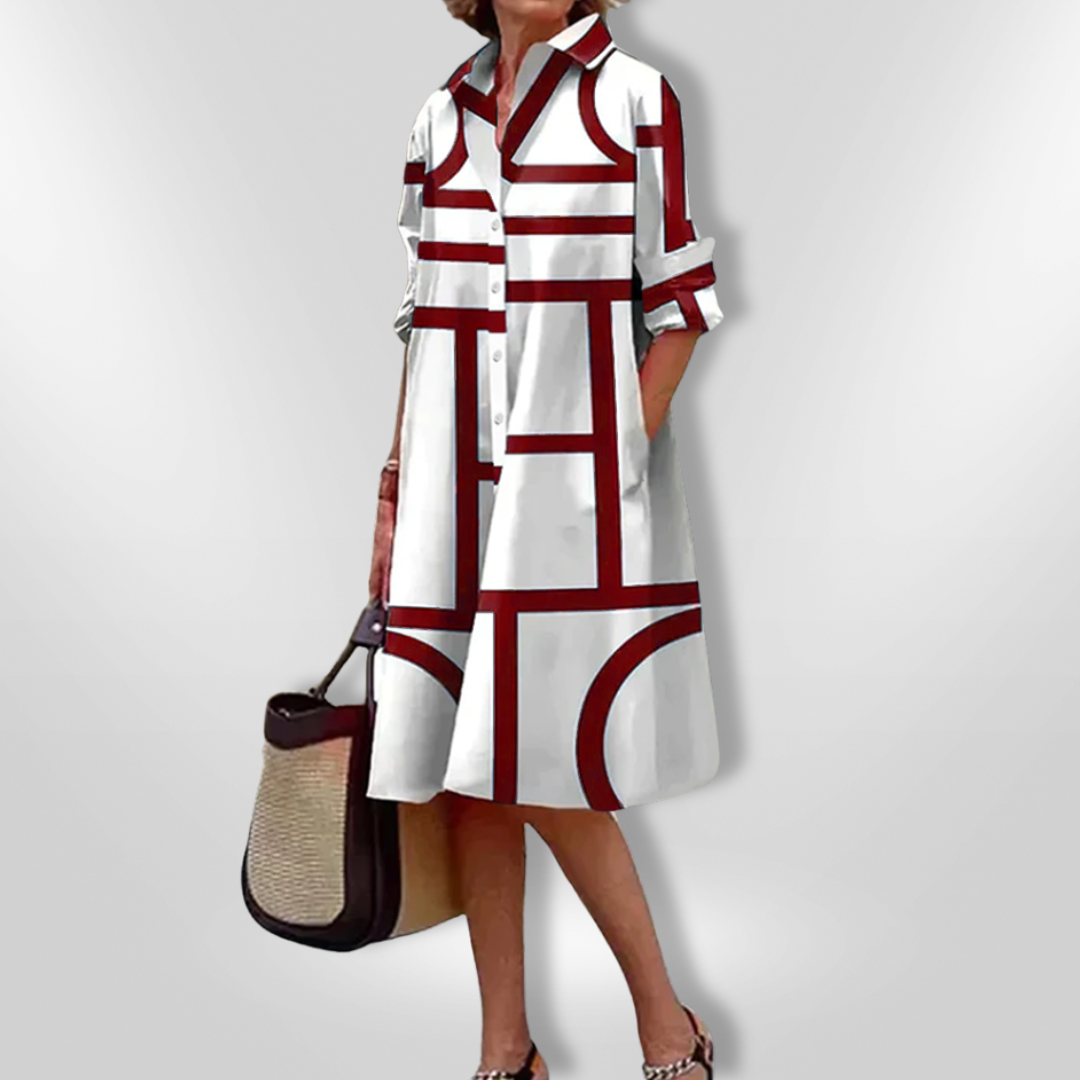 Olivia Sydney - Geometric Midi Dress