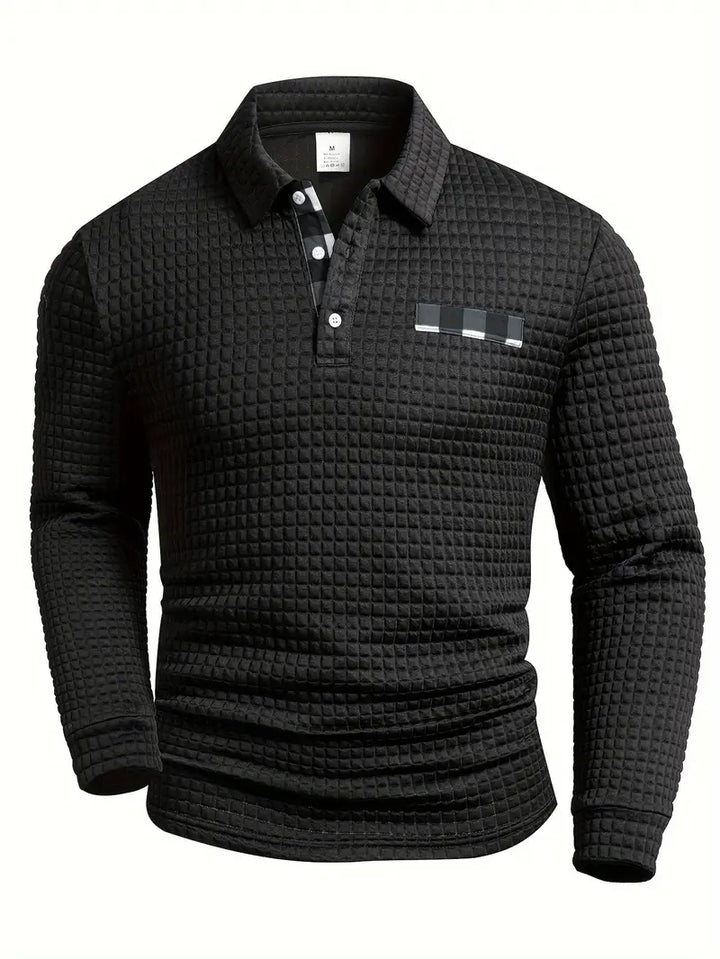 Olivia Sydney - Textured Polo Sweater