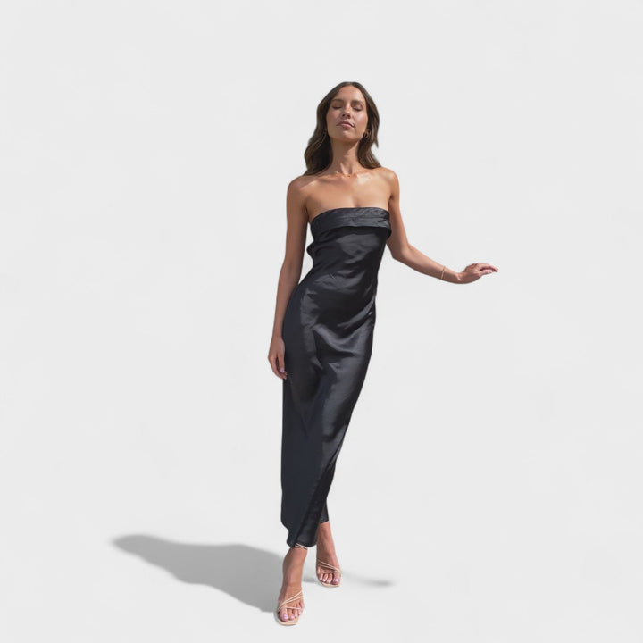 Olivia Sydney - Sleeveless Satin Dress