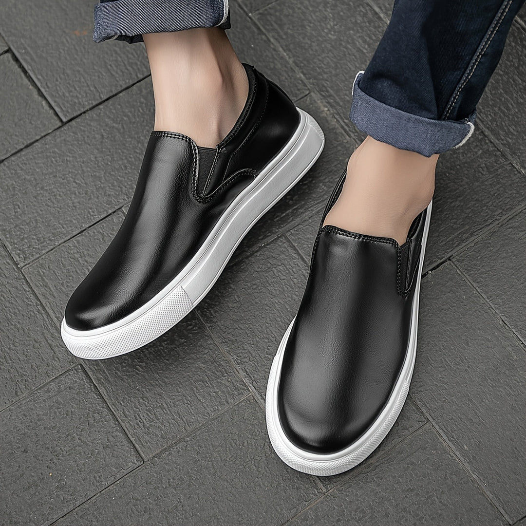 Olivia Sydney - Casual Leather Slip-Ons