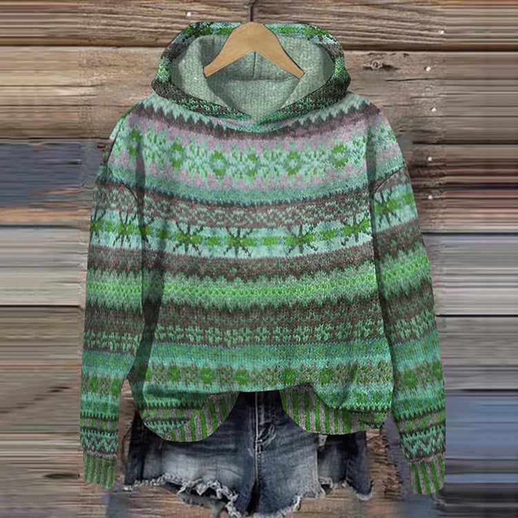 Olivia Sydney - Retro Ethnic Hooded Jacket