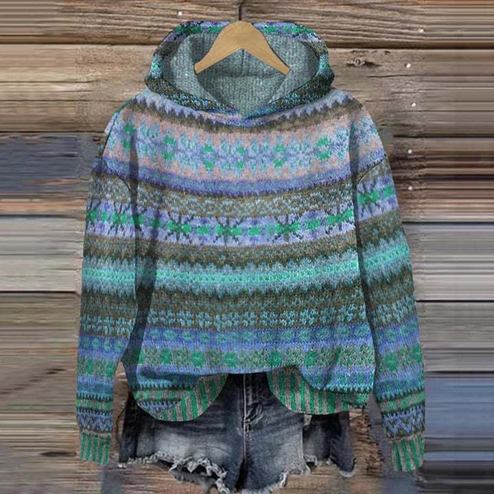 Olivia Sydney - Retro Ethnic Hooded Jacket