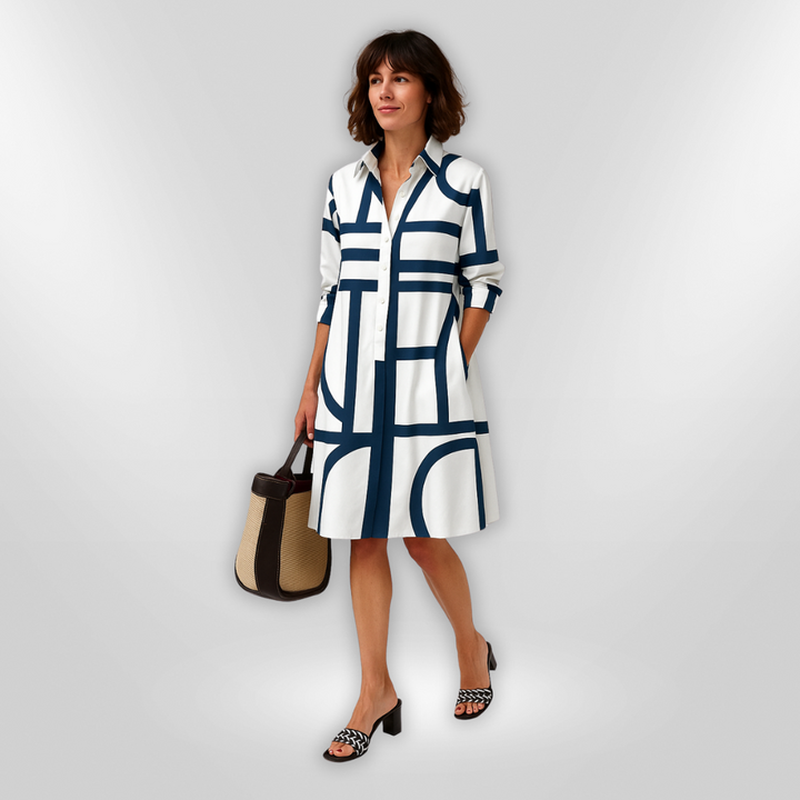 Olivia Sydney - Geometric Midi Dress