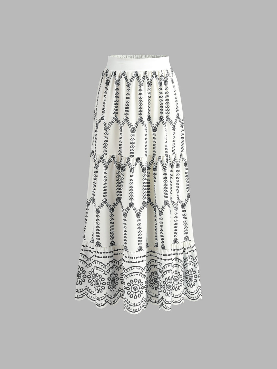 Olivia Sydney - Cropped Set with Embroidered Skirt