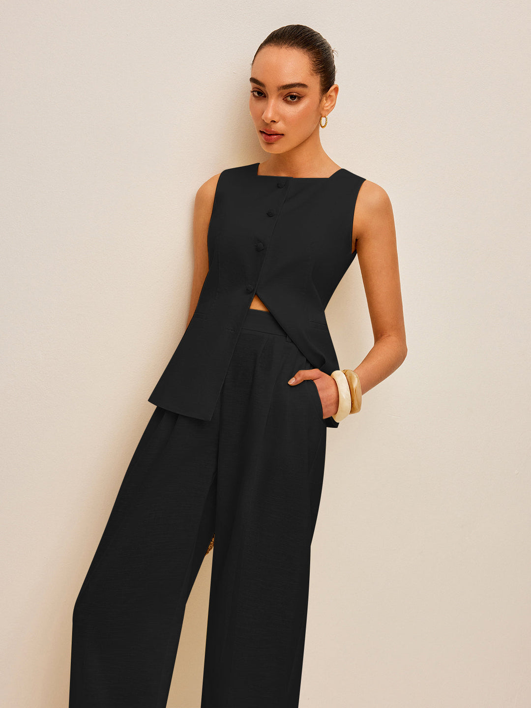 Olivia Sydney - Elegant Blouse and Pants Set