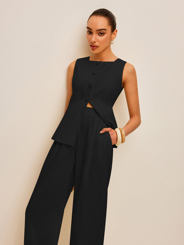 Olivia Sydney - Elegant Blouse and Pants Set