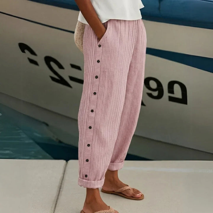 Olivia Sydney - Casual Pants with Buttons