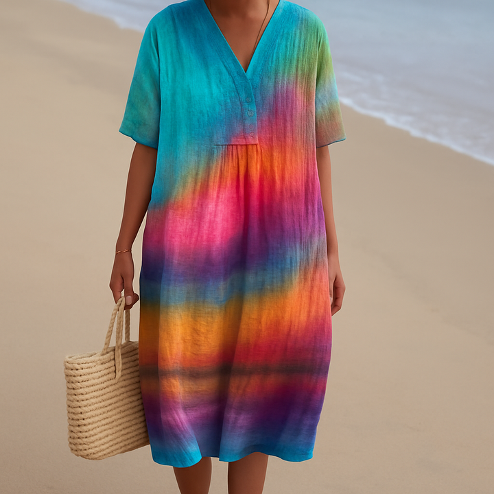 Olivia Sydney - Sunset Tie-Dye Dress