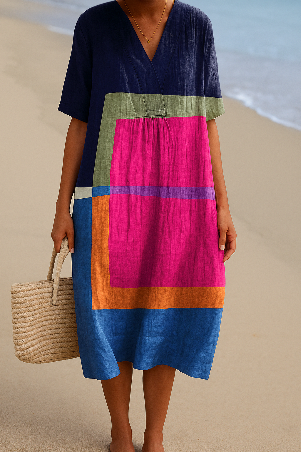 Olivia Sydney - Vibrant Color Block Dress