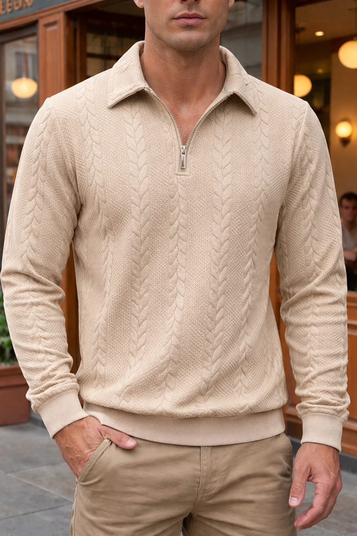 Olivia Sydney - Zippered Italian Sweater