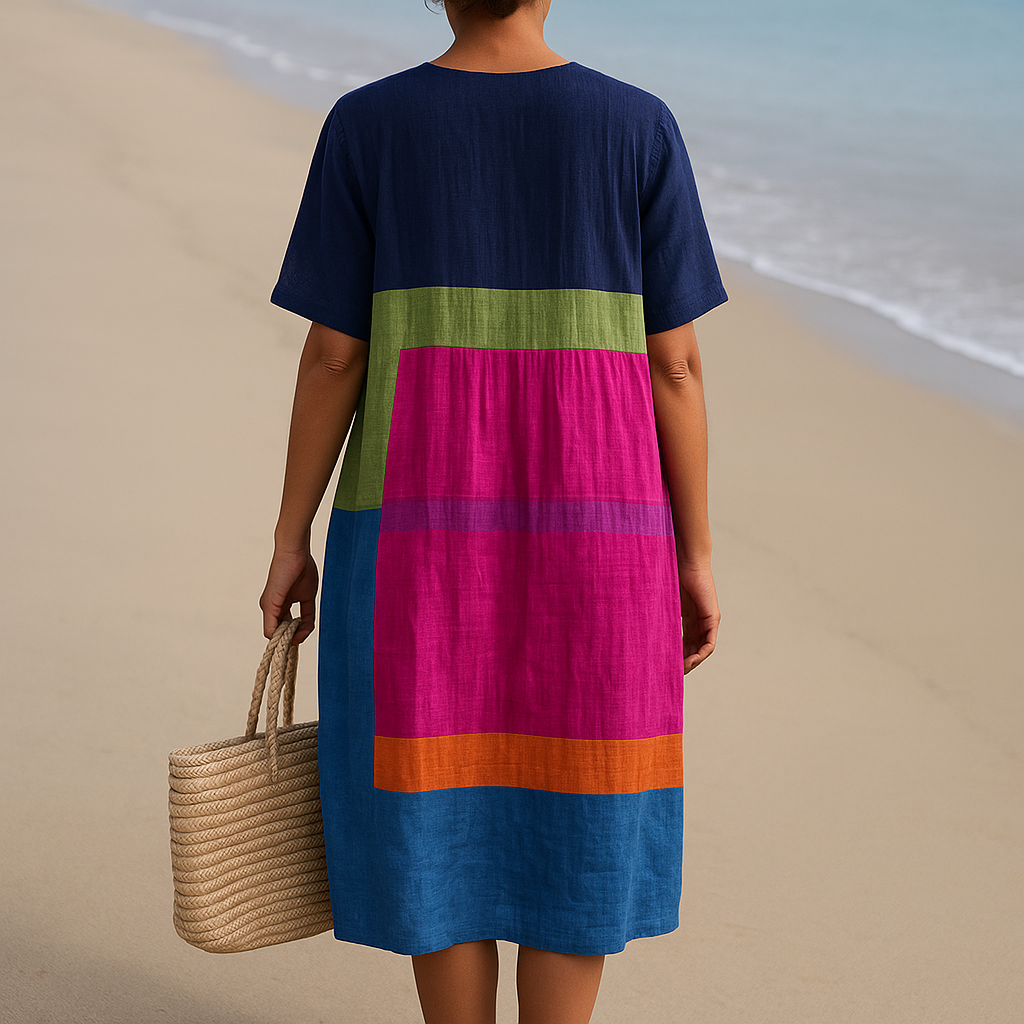 Olivia Sydney - Vibrant Color Block Dress