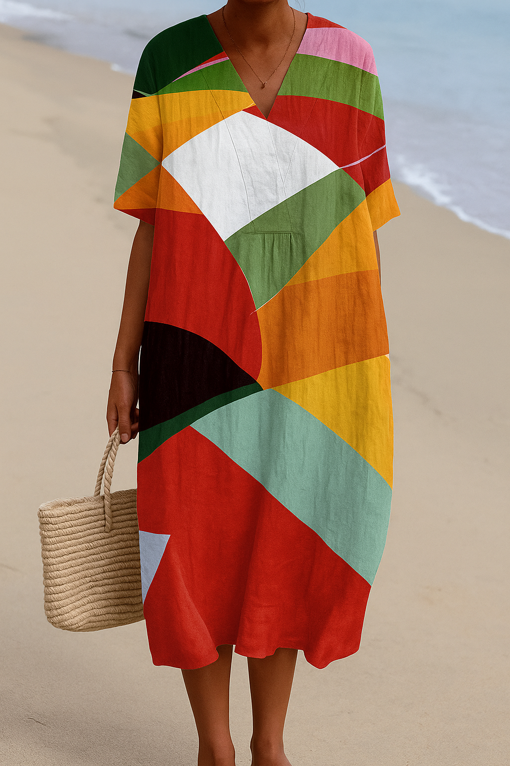 Olivia Sydney - Colorful Patchwork Dress