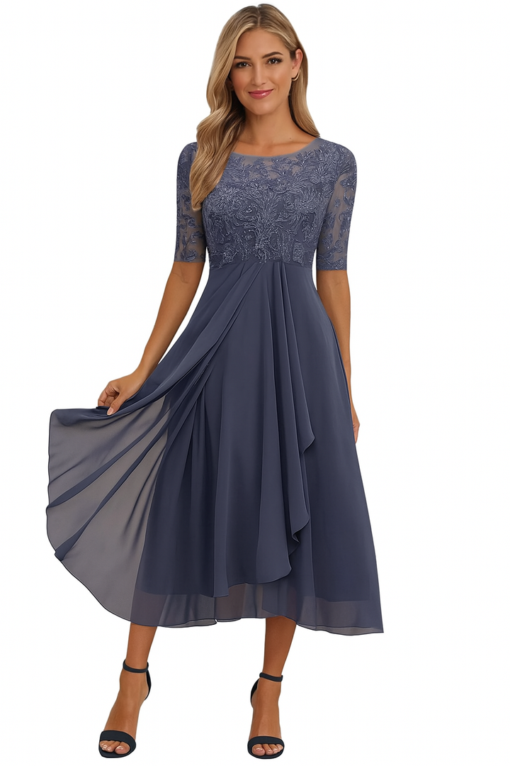 Olivia Sydney - Lace Dress with 3/4 Sleeves