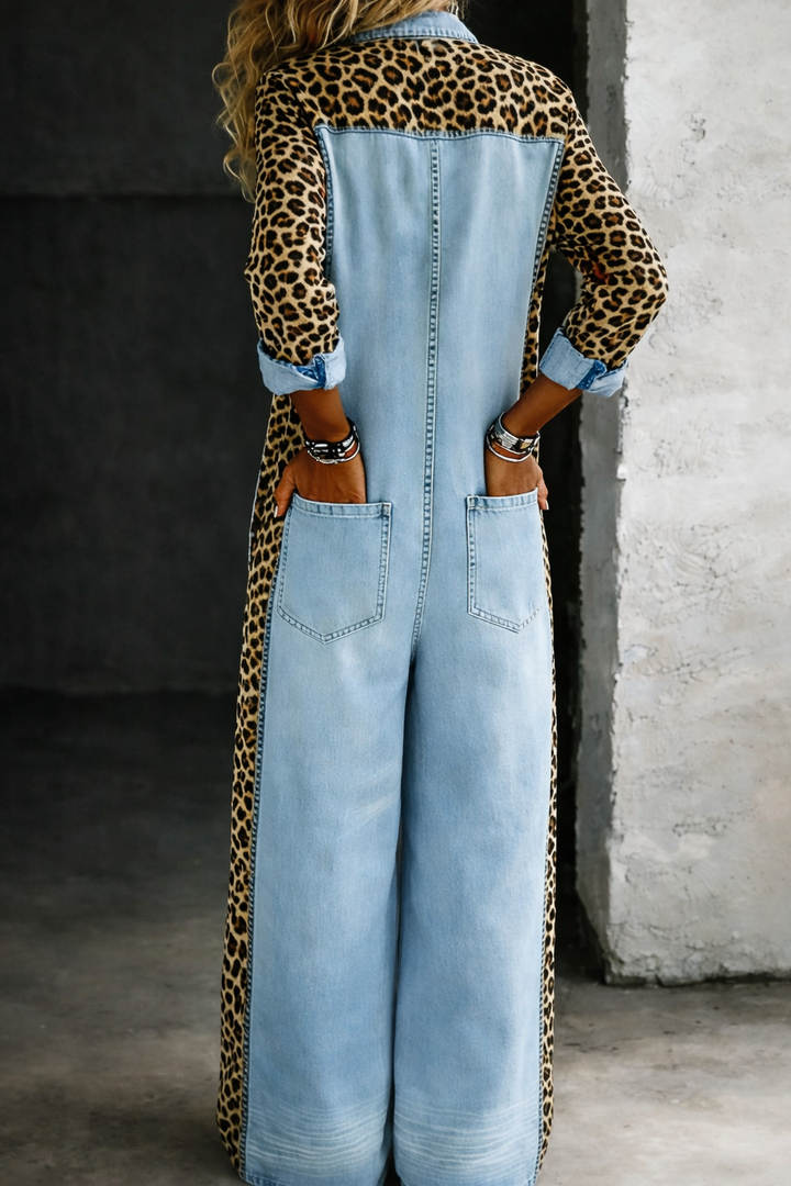 Olivia Sydney - Denim Shirt Jumpsuit