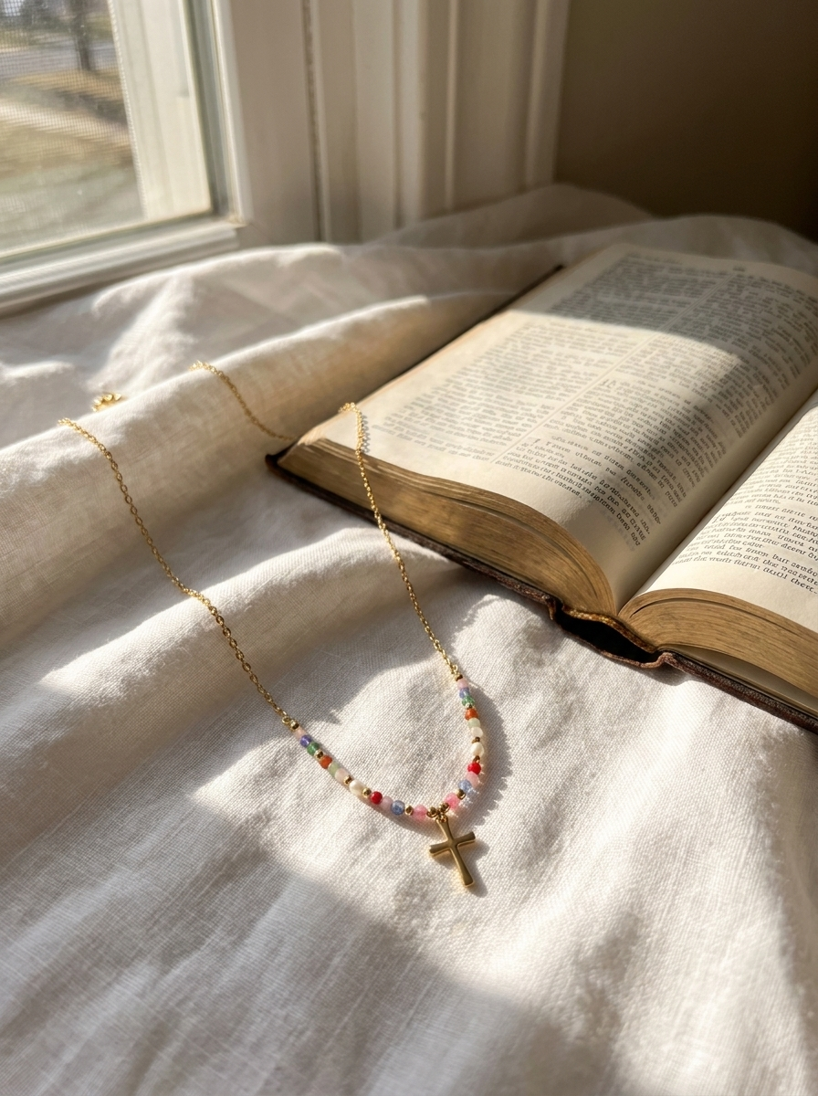 Olivia Sydney - Colorful Cross Necklace