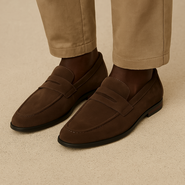 Olivia Sydney - Suede Penny Loafers