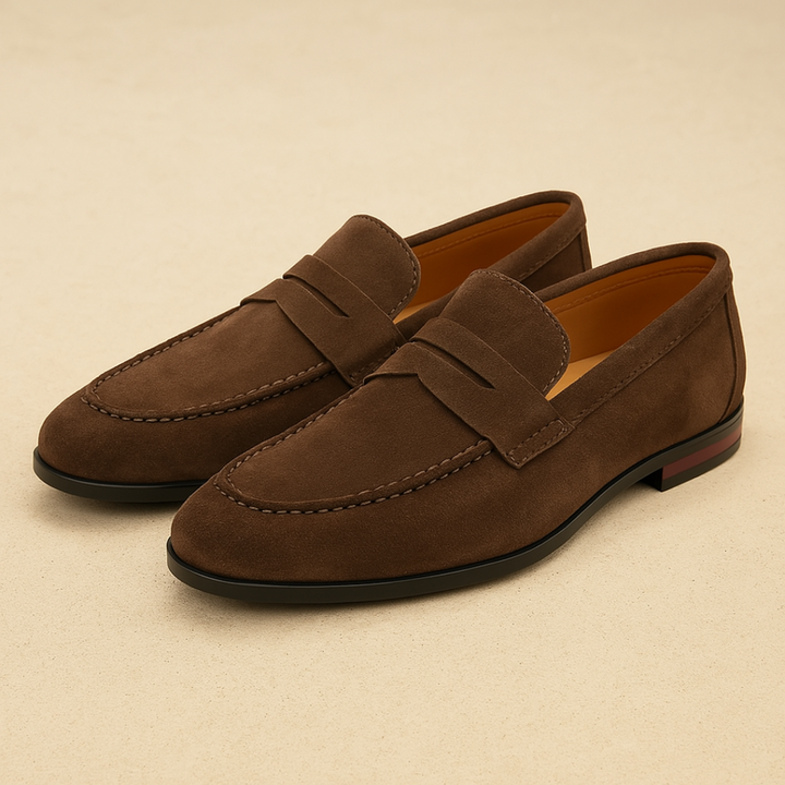 Olivia Sydney - Suede Penny Loafers