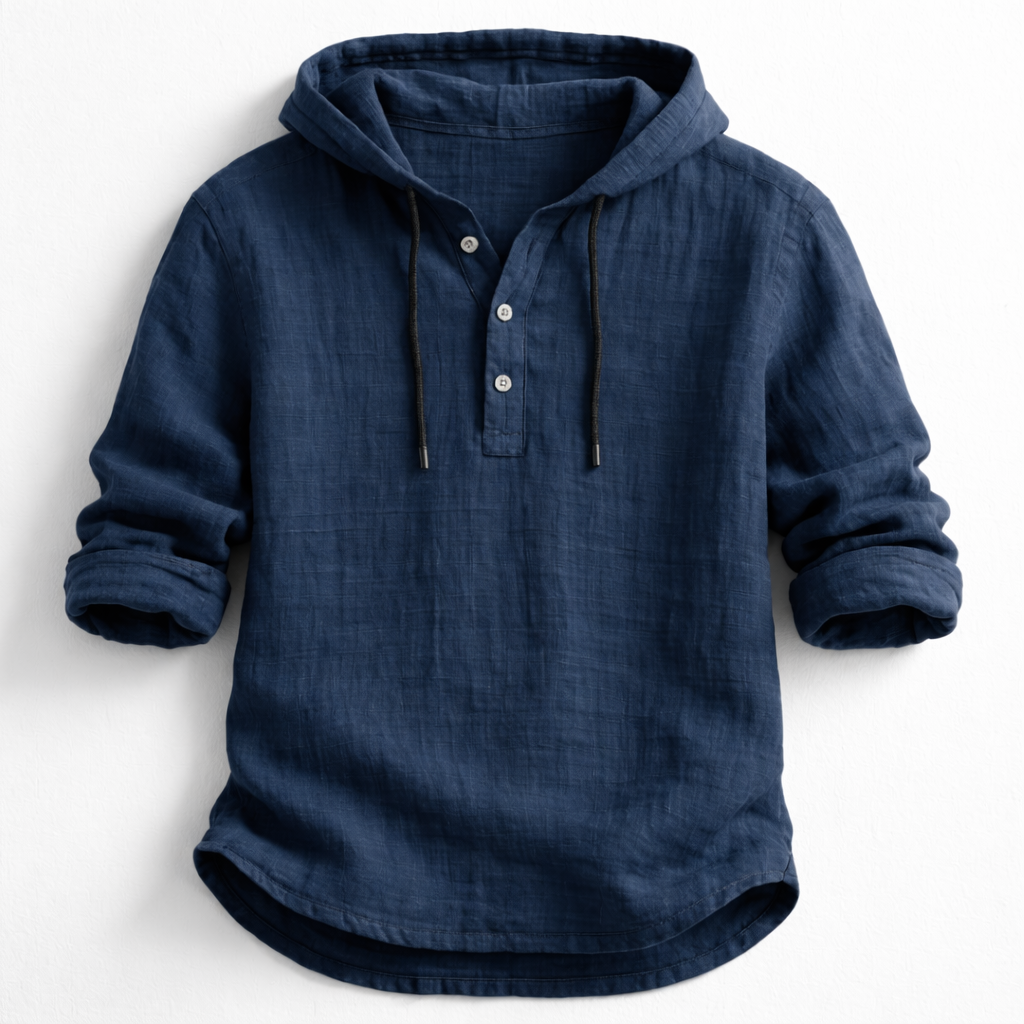 Olivia Sydney - Hooded Linen Shirt
