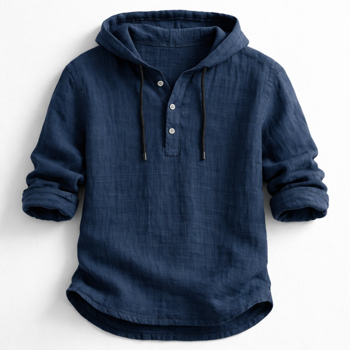 Olivia Sydney - Hooded Linen Shirt