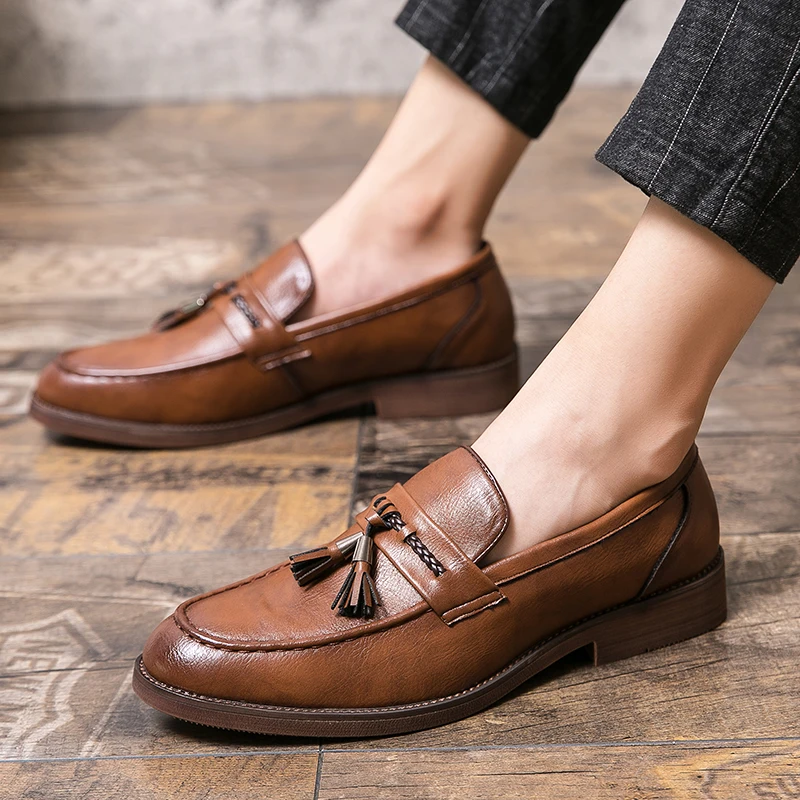 Olivia Sydney - Leather Tassel Loafers