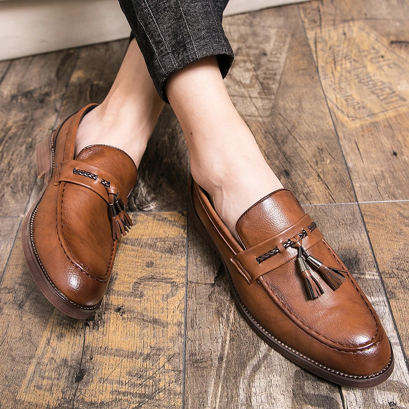 Olivia Sydney - Leather Tassel Loafers