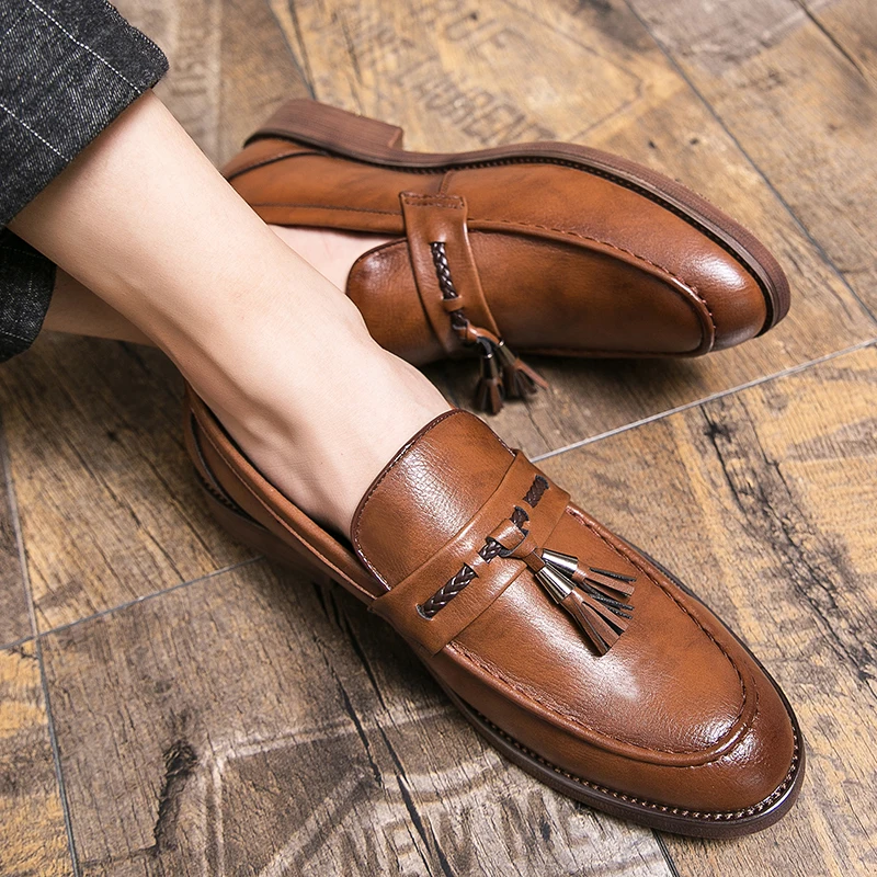 Olivia Sydney - Leather Tassel Loafers