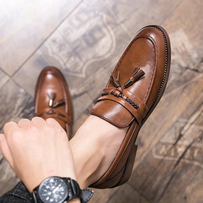 Olivia Sydney - Leather Tassel Loafers
