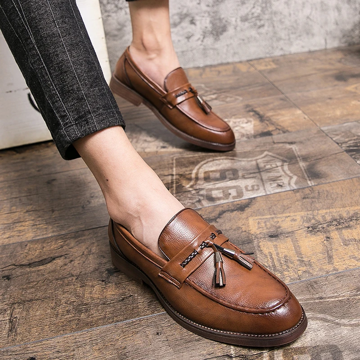 Olivia Sydney - Leather Tassel Loafers