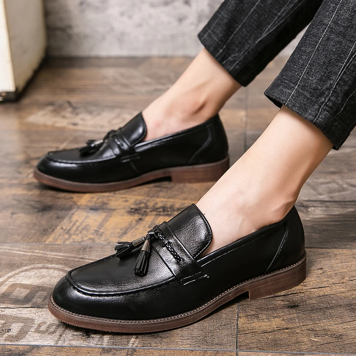Olivia Sydney - Leather Tassel Loafers