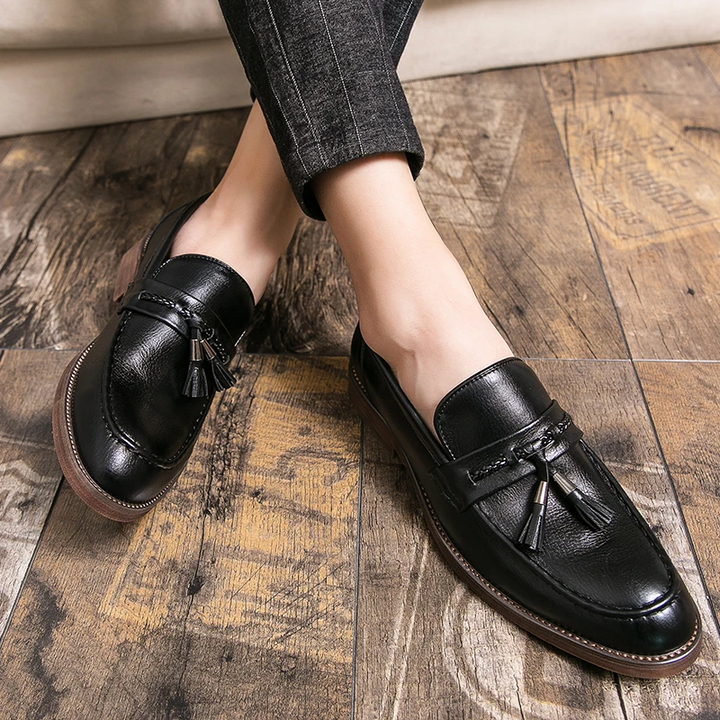 Olivia Sydney - Leather Tassel Loafers