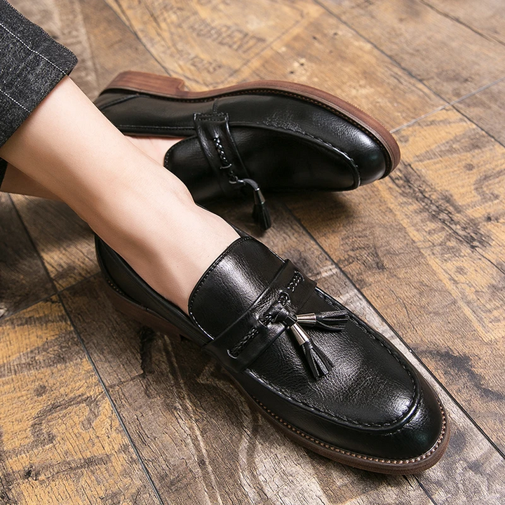 Olivia Sydney - Leather Tassel Loafers