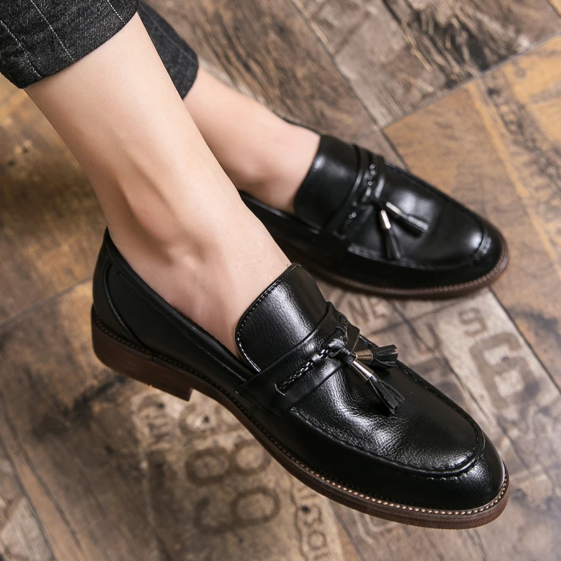 Olivia Sydney - Leather Tassel Loafers