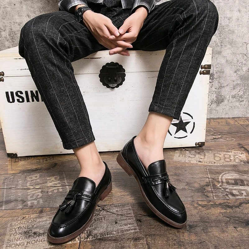 Olivia Sydney - Leather Tassel Loafers