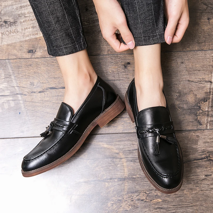 Olivia Sydney - Leather Tassel Loafers