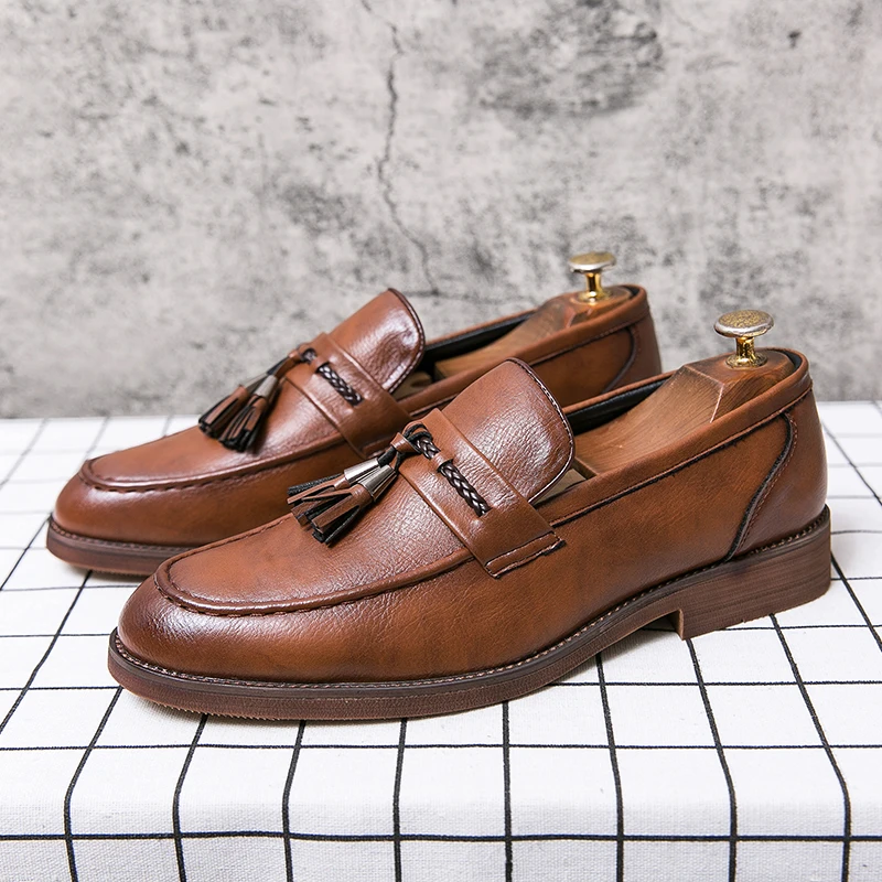 Olivia Sydney - Leather Tassel Loafers