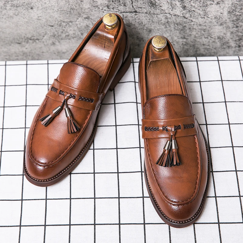 Olivia Sydney - Leather Tassel Loafers