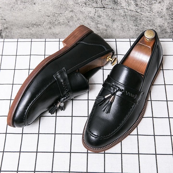 Olivia Sydney - Leather Tassel Loafers