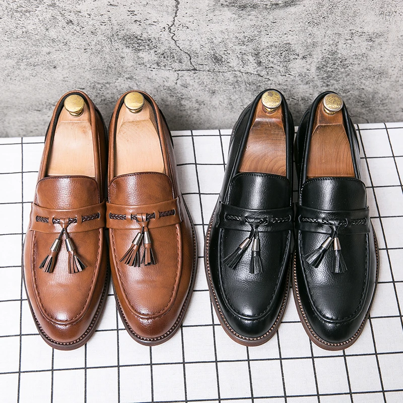 Olivia Sydney - Leather Tassel Loafers