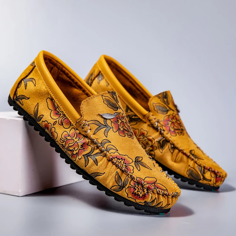 Olivia Sydney - Floral Leather Loafers