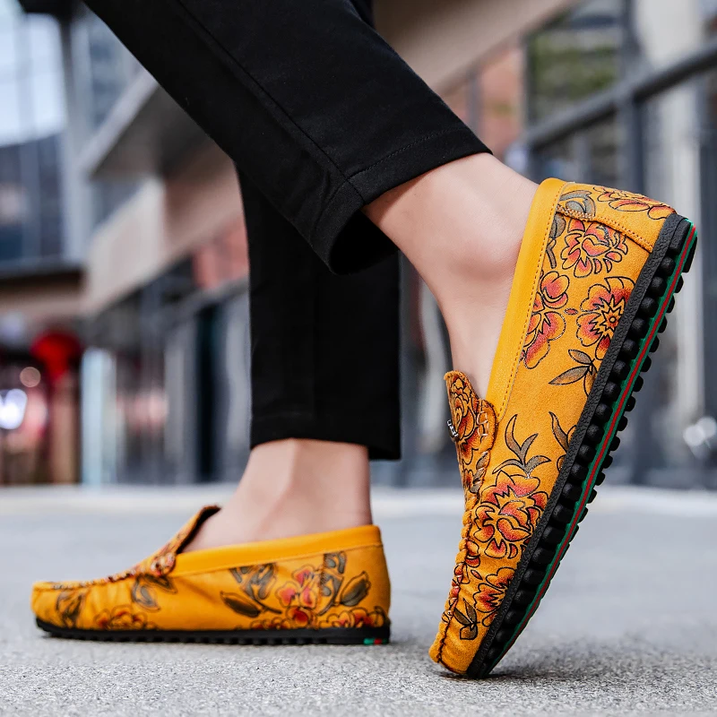 Olivia Sydney - Floral Leather Loafers