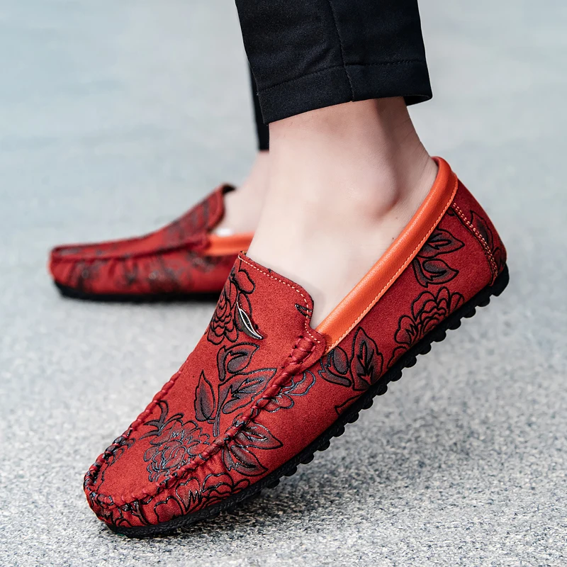 Olivia Sydney - Floral Leather Loafers
