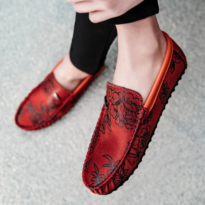 Olivia Sydney - Floral Leather Loafers