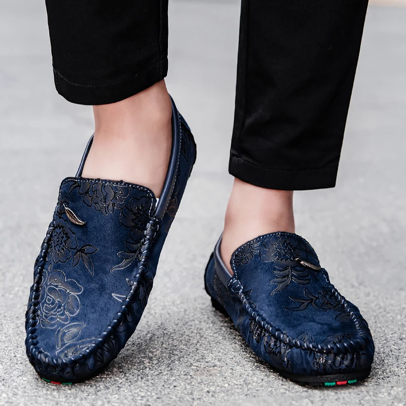 Olivia Sydney - Floral Leather Loafers