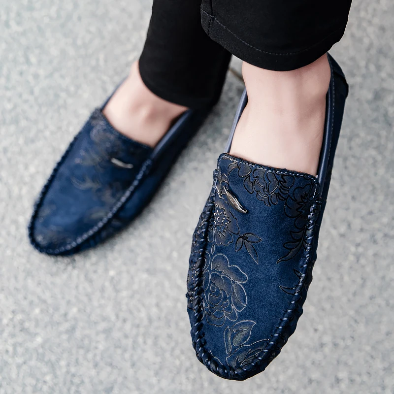 Olivia Sydney - Floral Leather Loafers